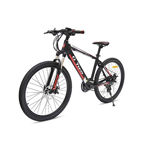 Electric Mountain Bike : GG 26'' Pedal Assist Electric Bicycle, 48V / 36V, 7.8Ah / 8.7Ah Built-in Lithium Battery, 21 / 27 Speed, 250W / 350W Brushless Motor, Dis-Brake & Hydraulic Brake(Black SW, 21S 350W 48V8.7Ah)