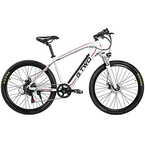 Electric Mountain Bike : GJNWRQCY 27.5 Inch Electric Bicycle 350W Mountain Bike 48V 9.6Ah Removable Lithium Battery 5 PAS Front & Rear Disc Brake 27 speed derailleur