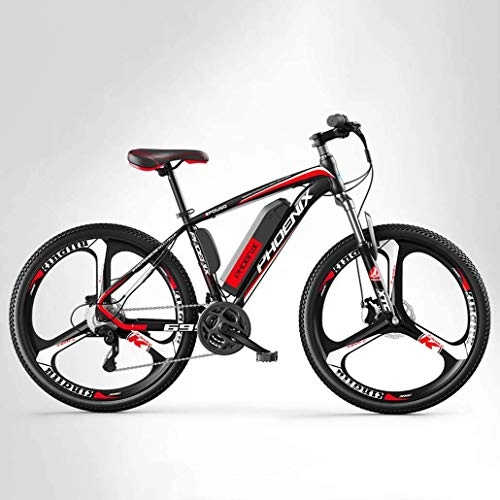 Electric Mountain Bike : GQQ Variable Speed Bicycle, Adults 26 inch Mountain Men Electric Bike, 27 Speed Offroad Electric Bicycle, 250W Electric Bikes, 36V Lithium Battery, Magnesium Alloy, B, 10Ah, a