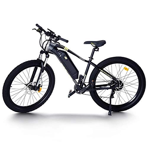 Electric Mountain Bike : GUI-Mask SDZXCElectric Bicycle 36V Lithium Battery Mountain Fat Tire Car Battery Can Be Extracted Black 26 Inch