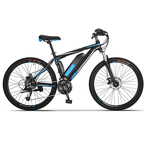 Electric Mountain Bike : GUI-Mask SDZXCMountain Bike Electric Bicycle Student Bicycle Off-Road Damping Lithium Battery Battery Car 26 Inch 27 Speed