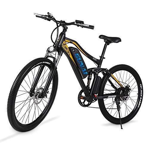 Electric Mountain Bike : GUNAI Electric Bike 27.5 Inch 500W Mountain Bike for Adult with 48V 15AH Lithium Battery