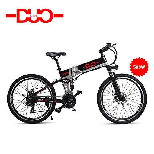 Electric Mountain Bike : Gunai Electric Bike, 48V 500W Moutain Bike 21 Speeds 26 Incheswith Removable New Energy Lithium Battery