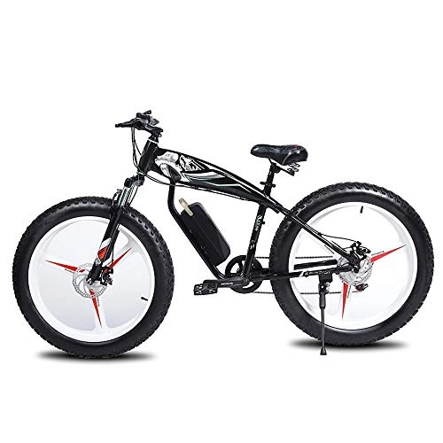 Electric Mountain Bike : GZJCXY Electric bicycle adult lithium battery 26 inch aluminum alloy electric mountain off-road speed bicycle intelligent electric car electric bicycle