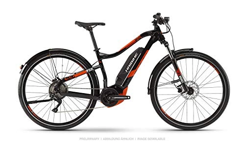 Electric Mountain Bike : HAIBIKE Sduro HardSeven 2.5 Street 27.5 Inch Pedelec E-Bike MTB Black / Red / White 2019, Schwarz / Rot / Wei, M