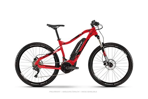 Electric Mountain Bike : HAIBIKE Sduro HardSeven 3.0 27.5 Inch Pedelec E-Bike MTB Black / Grey 2019, Rot / Schwarz / Wei matt, M