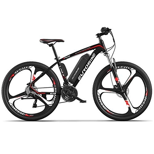 Electric Mountain Bike : HAOYF Upgraded Electric Mountain Bike, 250W 26 Inch Electric Bicycle with 36V 10AH Lithium-Ion Battery for Adults, 27-Level Shift Assisted, 70-90Km Driving Range, Black