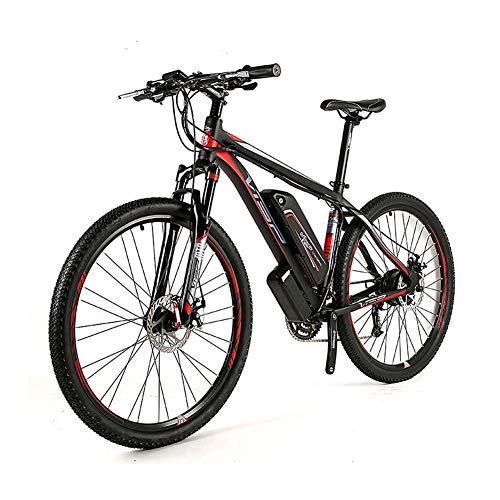Electric Mountain Bike : HECHEN Electric Mountain Bike with LCD Digital Display, 250W 26'' Electric Bicycle with Removable 48V 10AH Lithium-Ion Battery for Adults, Three riding modes, 9 Speed Shifter, 26x16.5in