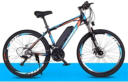 Electric Mountain Bike : High-speed Electric Mountain Bike 26-Inch with Removable 36V 8Ah Lithium-Ion Battery Three Working Modes Load Capacity 200 Kg (Color : Black Red)