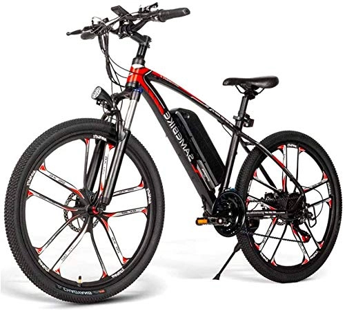 Electric Mountain Bike : High-speed SM26 Electric Mountain Bike for Adults, 350W 21 Speed Ebike 48V 8Ah Lithium-Ion Battery 3 Working Modes, 26" City Bike Bicycles for Men Women