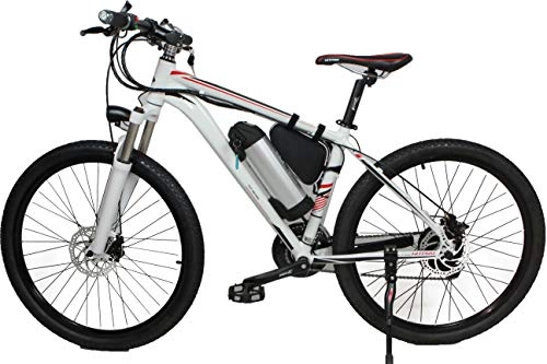 Electric Mountain Bike : Hitpro Black 26" Electric Mountain Bike (white)
