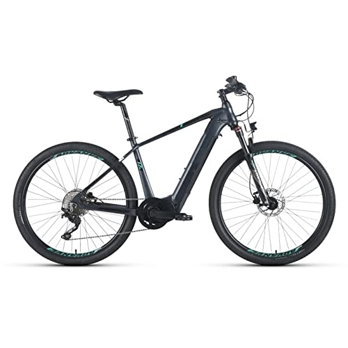 Electric Mountain Bike : HMEI EBike Electric Bike Adult, 27.5" Ebike 240W 15.5 MPH Electric Mountain Bike with 36V12.8ah Removable Battery, LCD Display 10 Speed Gear Bike for Men Women (Color : Black blue)
