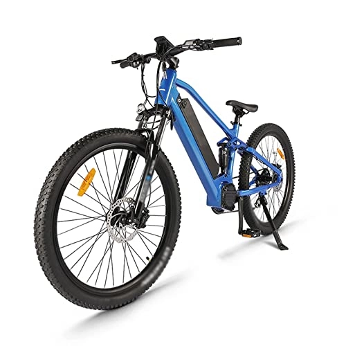 Electric Mountain Bike : HMEI Electric Bike Adults 750W Motor 48V 25Ah Lithium- Ion Battery Removable 27.5' Fat Tire Ebike Snow Beach Mountain E-Bike (Color : BLU with Spare Batt)