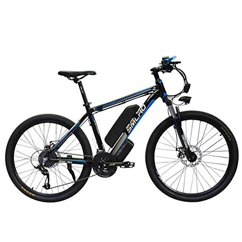 Electric Mountain Bike : HSART Electric City Bike 26'' E-Bike Removable 48V / 10Ah Lithium-Ion Battery 21-Level Shift Assisted Mountain Bike Dual Disc Brakes Three Working Modes Bicycle for Commuting
