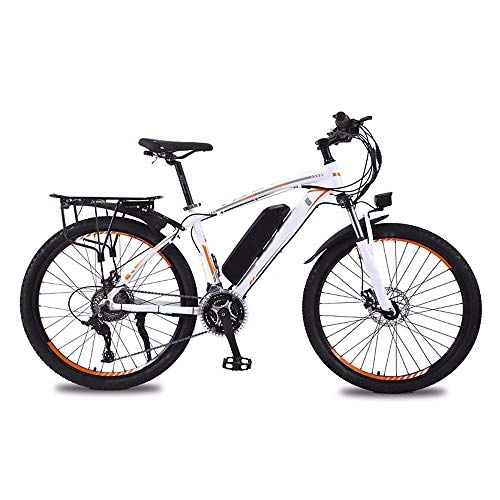Electric Mountain Bike : HSTD Electric Bike, Urban Commuter Folding E-bike, Disc Brak, Unisex Bicycle, Lithium battery electric, 26 inch tire, 36V, Boost mountain bike Orange
