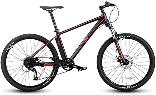 Electric Mountain Bike : HUAQINEI durable bicycle, Auatic wave electric speed intelligent ecological bicycle, Promise electronic shift intelligent mountain bicycle, Red Outdoor sports Mountain Bike Alloy frame with Disc