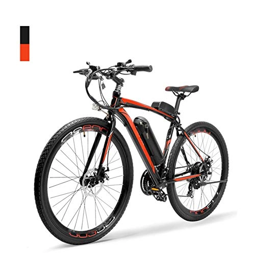 Electric Mountain Bike : HWOEK Adults Highway Electric Bicycle, Dual Disc Brakes 26 Inch Cycling Travel City Ebike 300W 36V Anti-Theft Removable Battery Unisex, Red, 15AH