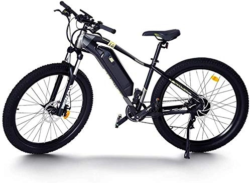 Electric Mountain Bike : KKKLLL Electric Bicycle 36V Lithium Battery Mountain Fat Tire Car Battery Can Be Extracted Black 26 Inch