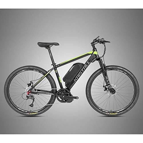 Electric Mountain Bike : KT Mall Electric Bicycle 26-Inch 48V350W Electric Bicycle with 10Ah Lithium Battery City Bicycle Maximum Speed 25 Km / H Double Disc Brake Maximum Load 120KG, Green