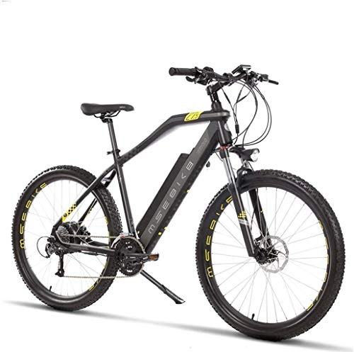 Electric Mountain Bike : LAMTON 27.5 Inch Adult Electric Mountain Bike, Aerospace grade aluminum alloy Electric Bicycle, 400W Electric Off-Road Bikes, 48V Lithium Battery (Color : B)