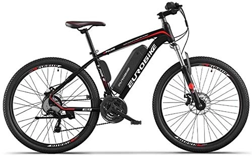Electric Mountain Bike : LAMTON Adult 26 Inch Electric Mountain Bike, 36V Lithium Battery, 27 Speed Aerospace Aluminum Alloy Offroad Electric Bicycle (Color : A, Size : 35KM)