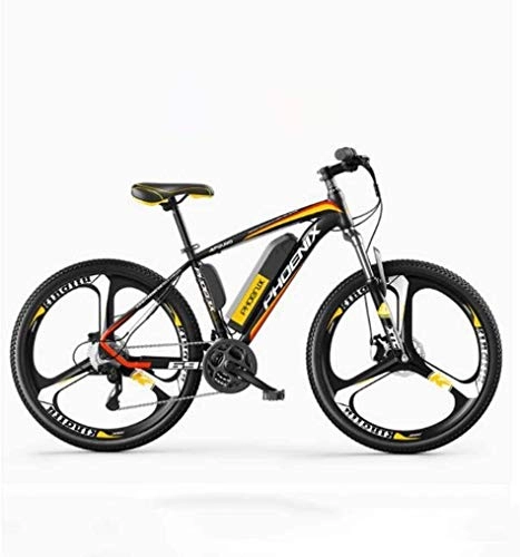 Electric Mountain Bike : LAMTON Electric Bike, 26" Mountain Bike for Adult, All Terrain 27-speed Bicycles, 36V 50KM Pure Battery Mileage Detachable Lithium Ion Battery, Smart Mountain Ebike for Adult