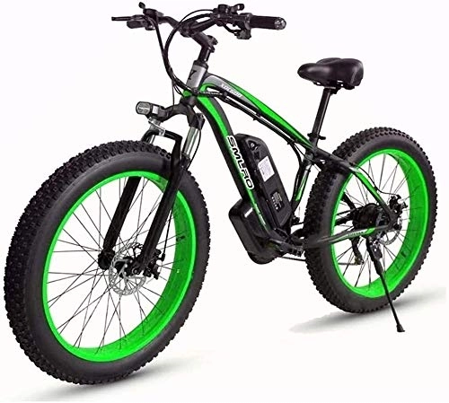 Electric Mountain Bike : LAZNG 1000W Electric Bicycle 48V17.5AH Lithium Battery Snow Bike, 4.0 Fat Tire, Male and Female All-Terrain Cross-Country Mountain Bike (Color : E)
