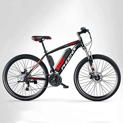 Electric Mountain Bike : LBYLYH Adult Mensberg electric bicycle, 250W electric bikes, 27-speed off-road electric bicycle, 36V lithium battery, B, 10AH