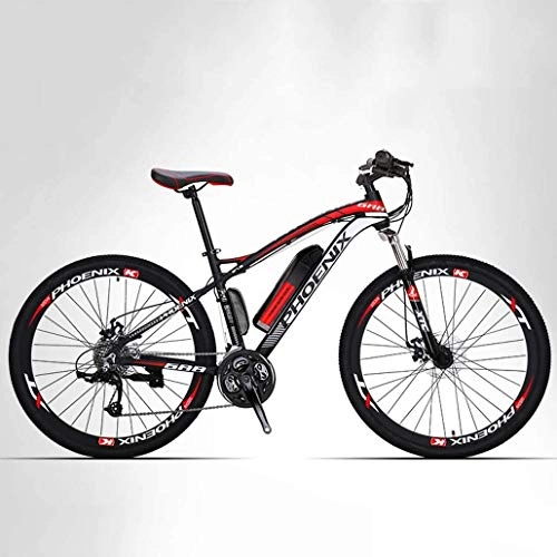 Electric Mountain Bike : LBYLYH Adult Mountain Electric Bike Men, 27 speed off-road electric bicycle, 250W electric bikes, 36V lithium battery, 27.5-inch, A, 8AH