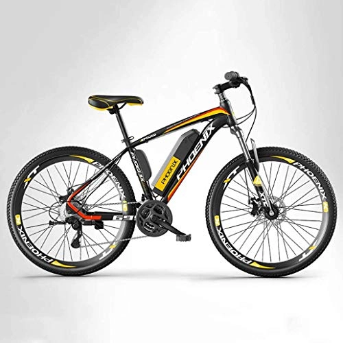 Electric Mountain Bike : LBYLYH Adult Mountain Electric Bike Men, 27 speed off-road electric bicycle, 250W electric bikes, 36V lithium battery, A, 10AH