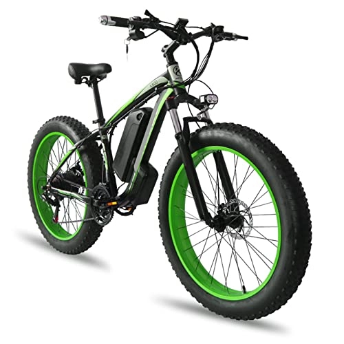 Electric Mountain Bike : LDGS ebike 1000W Electric Bikes for Adults 26 Inches Fat Tire Electric Mountain Ebike for Men 48V Motor Electric Snow Bicycle (Color : C, Size : 18AH battery)