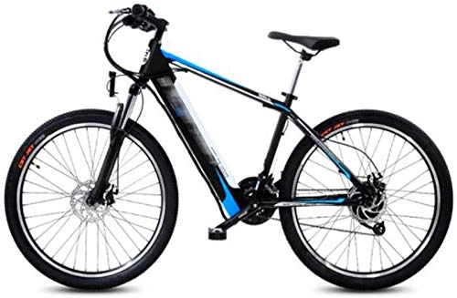 Electric Mountain Bike : Leifeng Tower High-speed 26 inch Electric mountain Bikes, 27 speed Bike Adult Bicycle dual disc brake Sports Outdoor Cycling (Color : Blue)