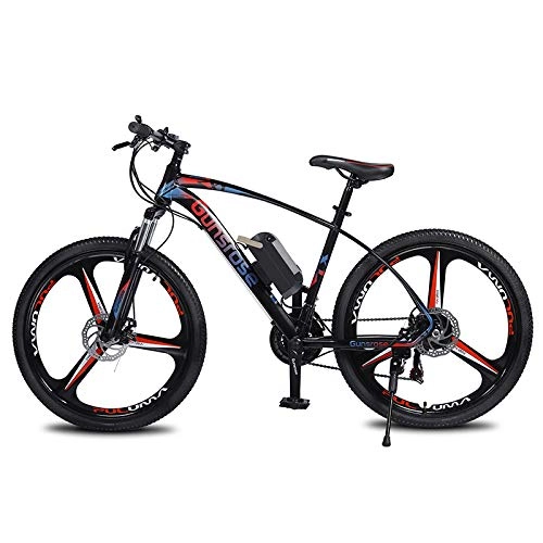 Electric Mountain Bike : Link Co Electric Mountain Bike, 26 Inch E-Bike with Super Lightweight Magnesium Alloy Premium Full Suspension And 21 Speed Gear