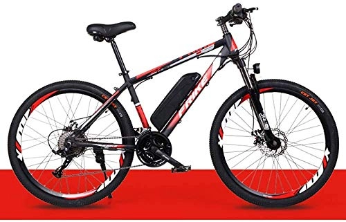 Electric Mountain Bike : LLYU Electric Mountain Bike, 36v / 10ah High-Efficiency Lithium Battery，Commute Ebike With 250W Motor，Suitable For Men Women City Commuting，Disc Brake Electric bicycle (Color : Red)