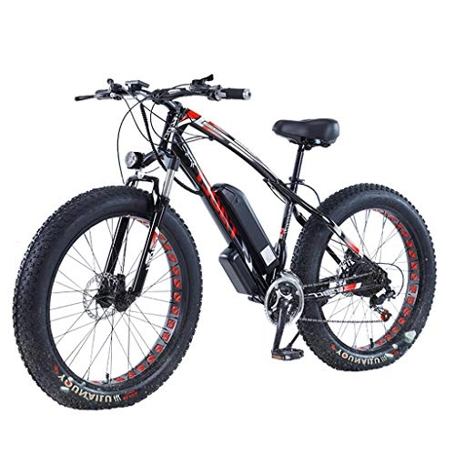 Electric Mountain Bike : LYRWISHLY Adult Electric Bikes Comfort Bicycles Hybrid Recumbent / Road Bikes 26 Inch, 11.6Ah Lithium Battery, Aluminium Alloy, Disc Brake, For Adults, Men Women (Color : Black, Size : 36V8AH)