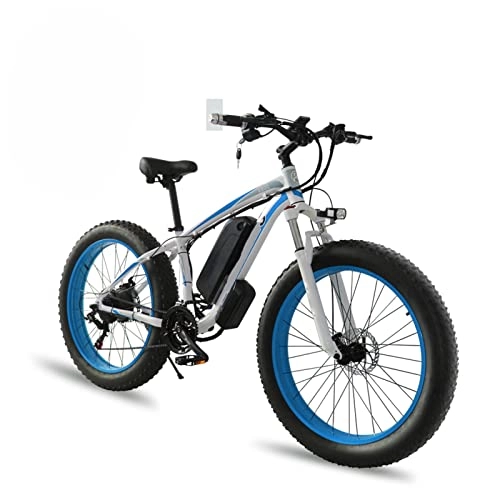 Electric Mountain Bike : LYUN Electric Bikes for Adults Men 1000W 26 Inch Fat Tire Electric Bike 48V 18Ah Removable Lithium Battery Electric Bicycle Beach Ebike (Color : G, Size : One 18AH battery)