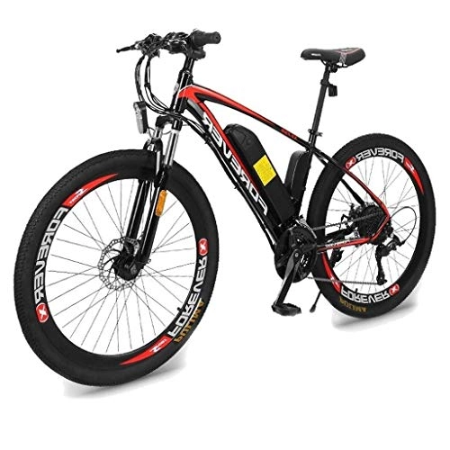 Electric Mountain Bike : LZMXMYS electric bike, 26'' Electric Mountain Bike With Removable Large Capacity Lithium-Ion Battery (36V 12Ah), Electric Bike 27 Speed Gear And Three Working Modes (Size : Integratedwheel 12Ah)