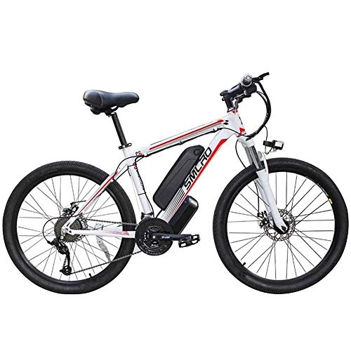 Electric Mountain Bike : LZMXMYS electric bike26'' Electric Mountain Bike 48V 10Ah 350W Removable Lithium-Ion Battery Bicycle Ebike for Mens Outdoor Cycling Travel Work Out And Commuting