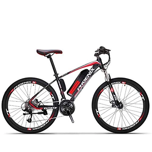 Electric Mountain Bike : MIAOYO Electric Mountain Bike for Adult, 27 Speed 26 Inch Wheels, 36V Lithium Battery, High-Strength Steel Frame Offroad Electric Bicycle, c