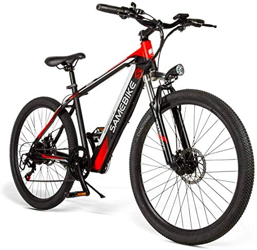 Electric Mountain Bike : min min Bike, Adult 26-Inch Electric Mountain Bike, E-MTB Magnesium Alloy 400W 48V Removable Lithium-Ion Battery All-Terrain 27-Speed Male and Female Bicycle