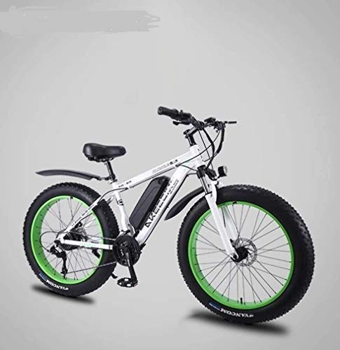 Electric Mountain Bike : MJL Beach Snow Bicycle, Adult Mountain Bike, 350W Beach Snow Bikes, 36V 8Ah, Aluminum Alloy Off-Road Bicycle, 26 inch Wheels, A, 27 Speed, B, 21 Speed