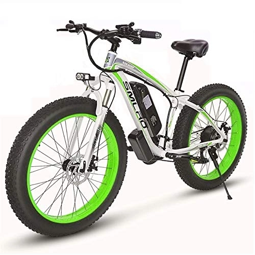 Electric Mountain Bike : MOLINGXUAN Electric Mountain Bikes, Lithium Battery Snow Bikes 26 Inches X 17 Inches 48V13AH Beach Electric Bike Motorcycle Power, C