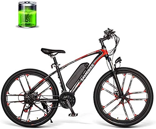 Electric Mountain Bike : MQJ Ebikes 26 inch Mountain Cross Country Electric Bike 350W 48V 8Ah Electric 30Km / H High Speed Suitable for Male and Female Adults