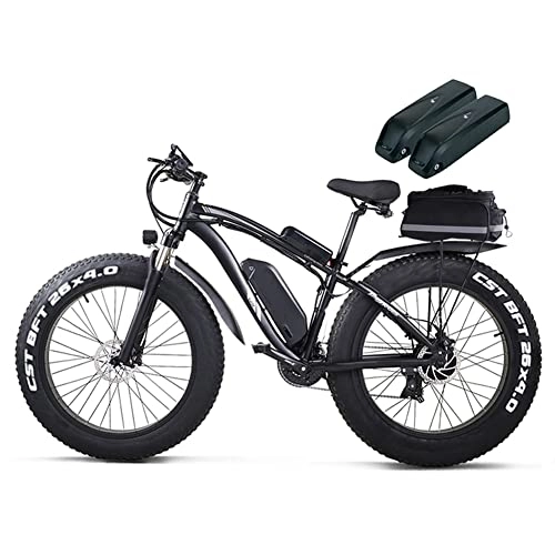 Electric Mountain Bike : MX02S 48V 1000W 26" FAT TIRE ELECTRIC MOUNTAIN BIKE 17AH TWO Lithium Batteries