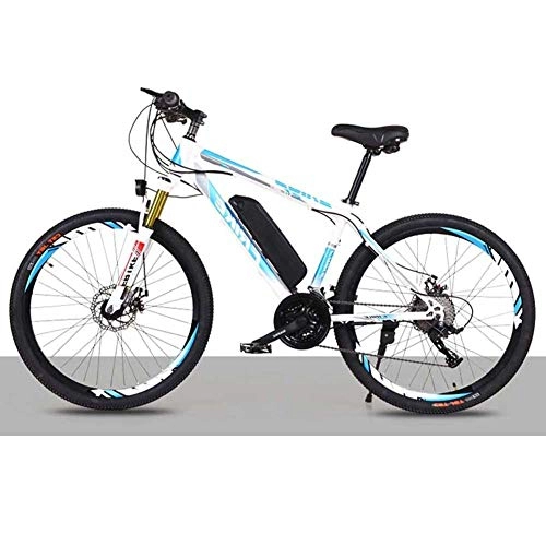 Electric Mountain Bike : MXYPF Electric Bikes For Adult, Carbon Steel Frame-27 Speed Regulation-36v / 10ah Lithium Battery-Hybrid Can Ride More Than 50km-26 Inch Electric Mountain Bike