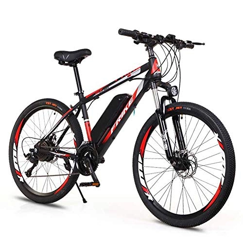 Electric Mountain Bike : MXYPF Electric Mountain Bike, 36v / 8ah High-Efficiency Lithium Battery-Range Of Mileage 30-50km-High Carbon Steel 26-Inch Electric Bicycle, Disc Brake