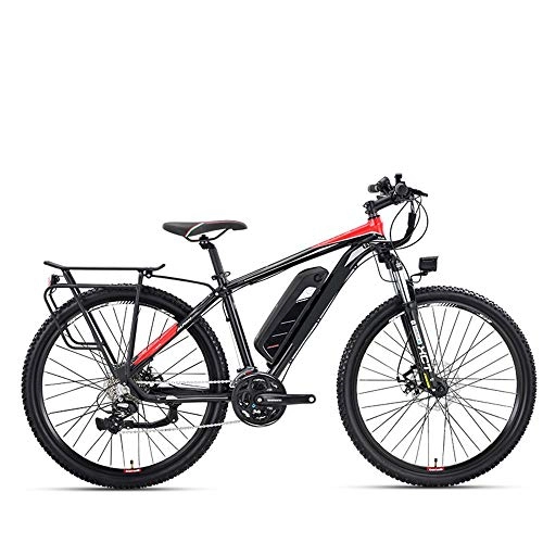 Electric Mountain Bike : NBWE Mountain Electric Bicycle Electric Bicycle Lithium Electric Car Intelligent Power Electric Mountain Bike 48V 27.5 Inch Off-Road Cycling