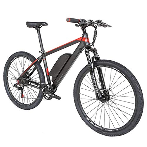 Electric Mountain Bike : NYPB 26 Inch Electric Bike, E Bikes For Adults with 250W Motor 36V 10Ah Rechargeable Lithium Battery LCD Display Max Speed 35km / h for Sports Outdoor Cycling Travel, red 36V 10AH, 27.5 * 17in