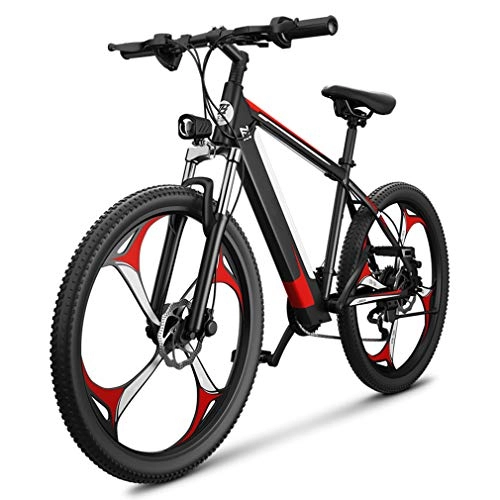 Electric Mountain Bike : NYPB Electric Bike Electric Mountain Bike, 400W Brushless Motor Max Speed 35KM / H 10Ah / 48V Li-ion Battery with LED Headlights and 3 Modes Travel Work Out And Commuting