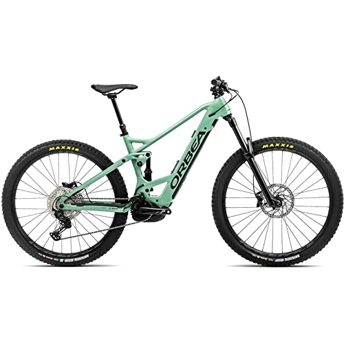 Electric Mountain Bike : Orbea Wild FS H30 Electric Mountain Bike 2022 - Green - XL